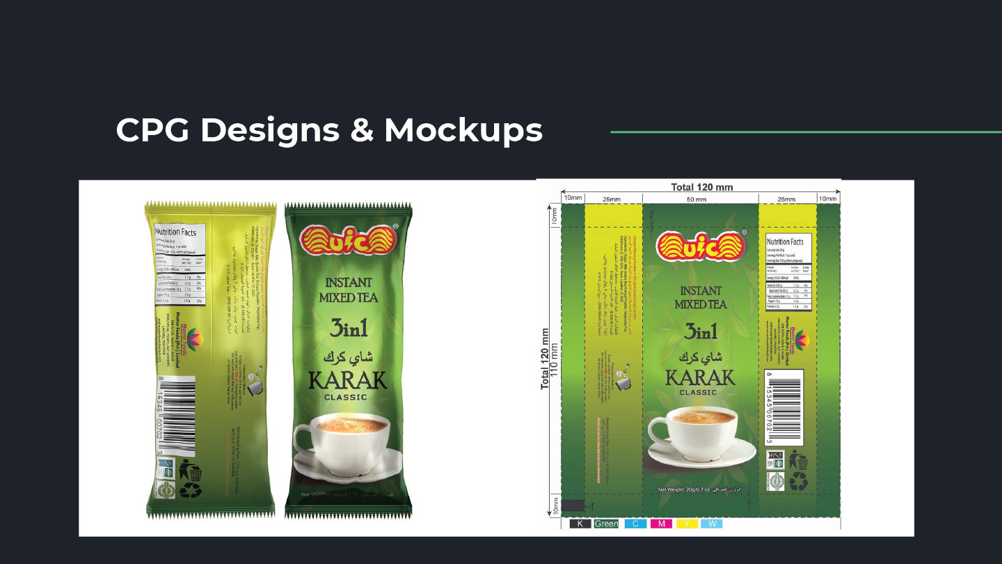 Sachet Design & Mockup